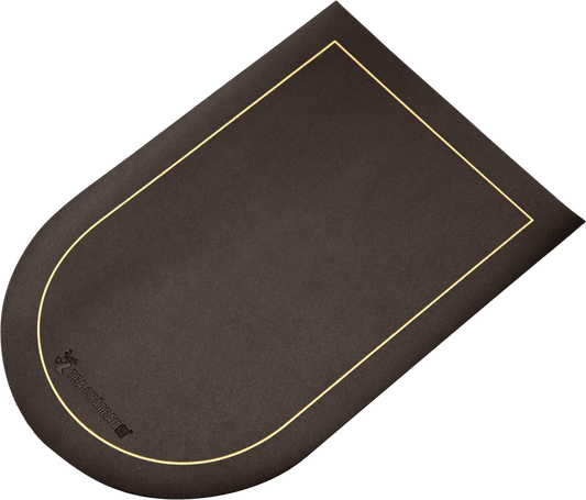 Round Shape Leather Desk Mat